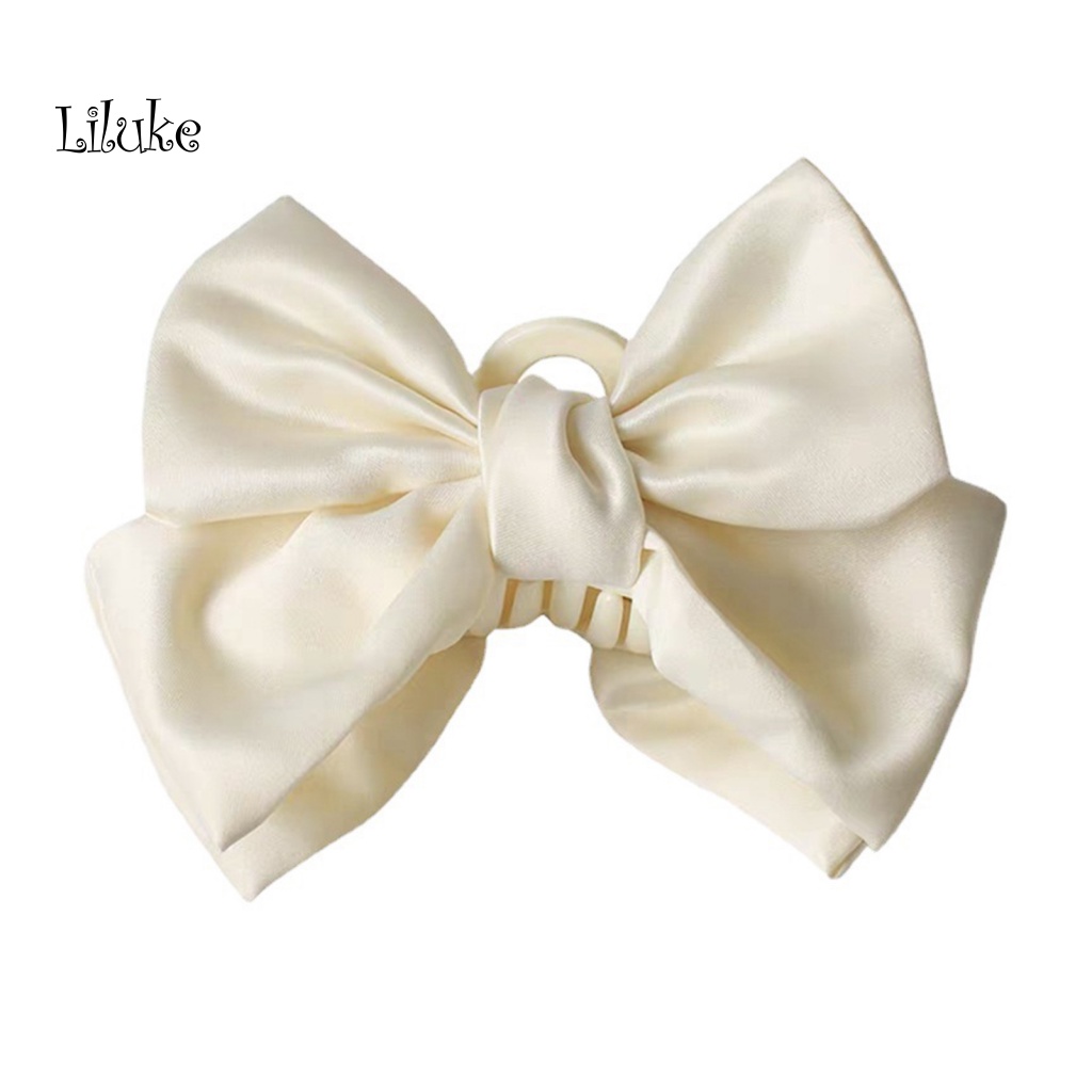 Kẹp Tóc Càng Cua Hai Mặt Đính Nơ Phong Cách Hàn Quốc Cho Nữ