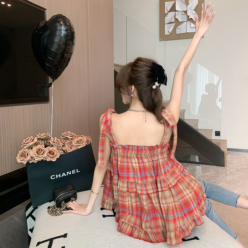 Áo Hai Dây Dáng Rộng Phong Cách Hàn Quốc Thời Trang Mùa Hè Hàng Mới 2023