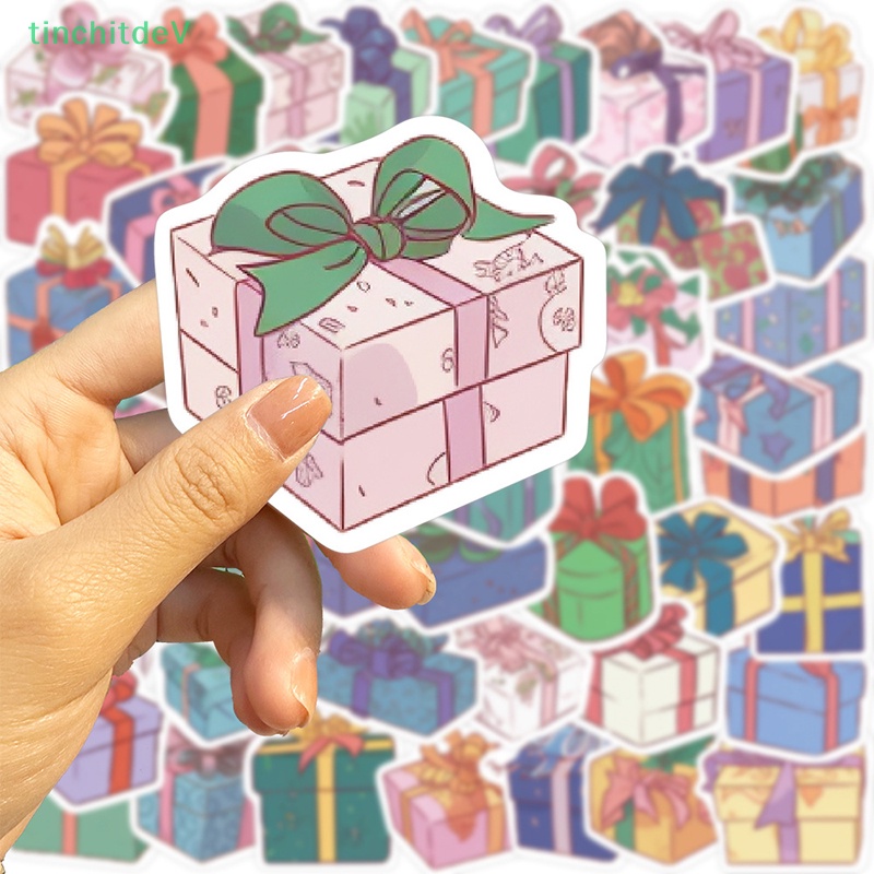 Bộ 50 Miếng Dán Họa Tiết Hoạt Hình Dễ Thương Trang Trí Sổ Tay / Guitar