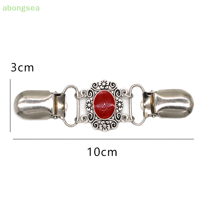 Abongsea Ghim Cài Khăn Choàng Lụa Chống Ánh Sáng Hình Bông Hoa Phong Cách Vintage Thời Trang Cho Nữ