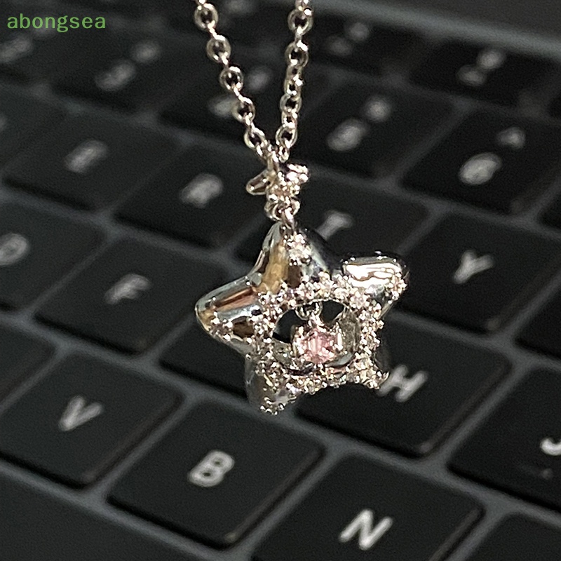 Abongsea Dây Chuyền Mặt Ngôi Sao Điều Ước Thời Trang Cho Nữ