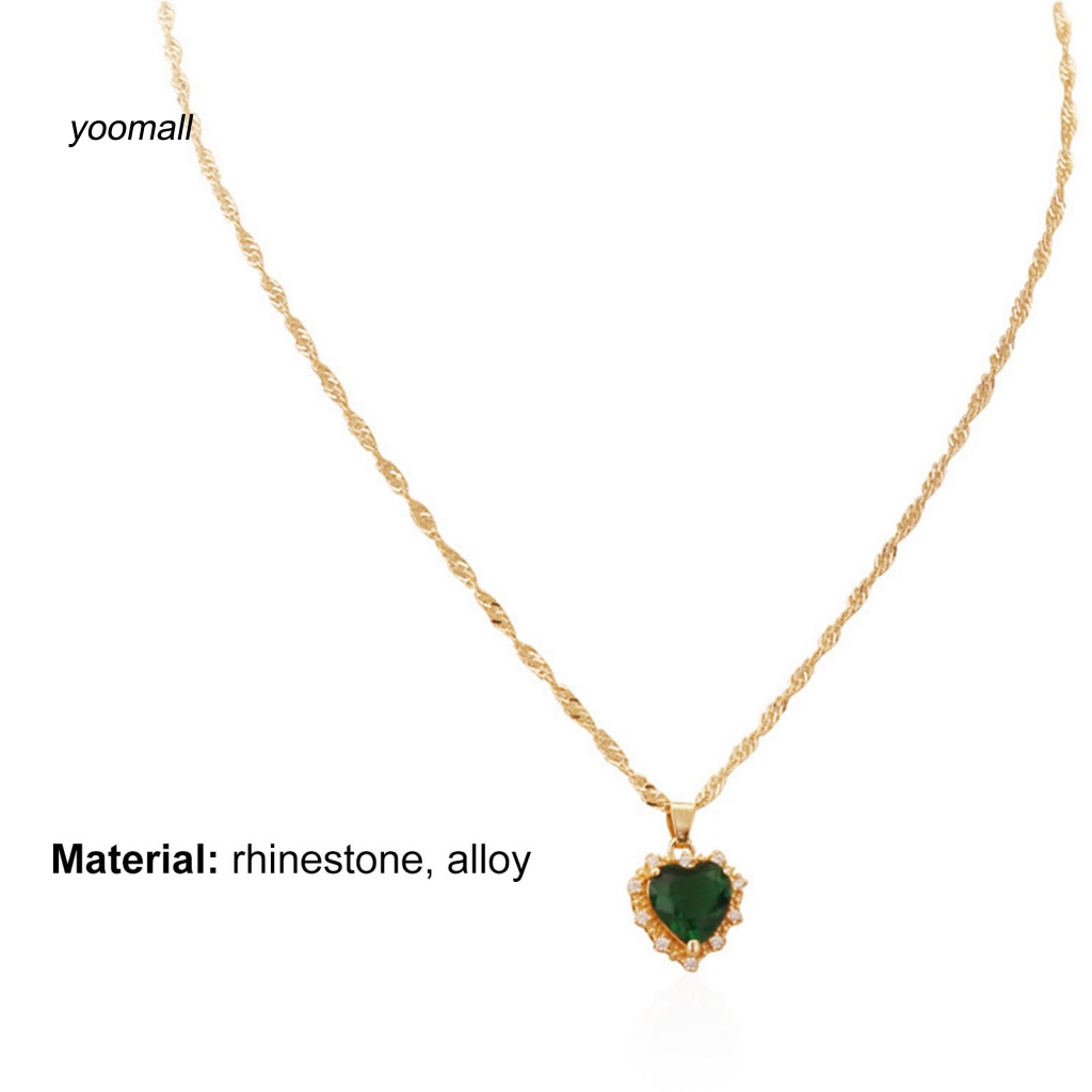 Vòng cổ Mặt Trái Tim Nhỏ Đính Đá Sáng Tạo Cho Nữ
