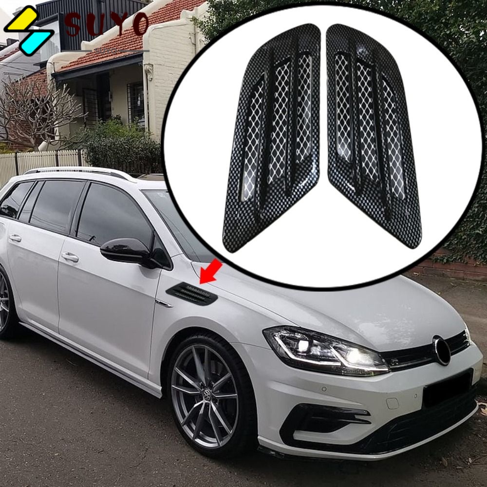 FENDER Bộ 2 Ốp Trang Trí Lỗ Thông Gió Bằng ABS Dành Cho Xe Hơi BMW