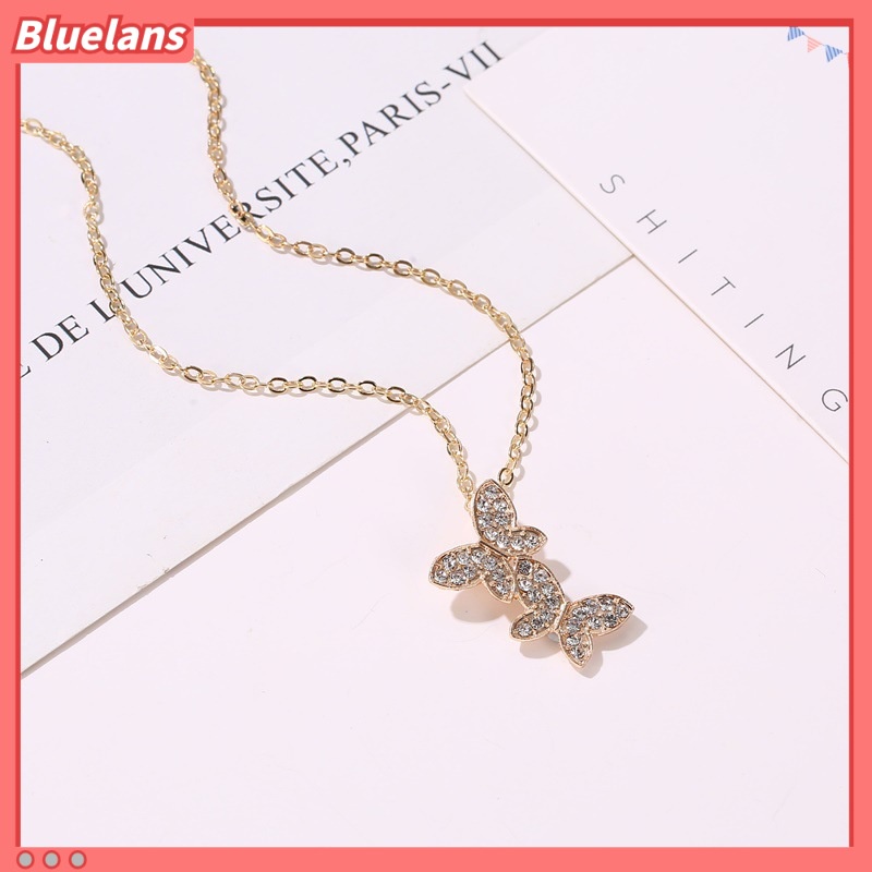 [BLS] Vòng Cổ Hai Lớp Lưới Hình Bướm Đơn Giản Cá Tính