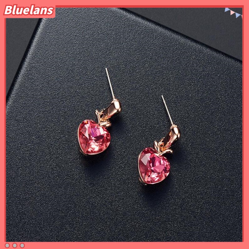 Bộ Trang Sức Hai Mảnh Gồm Vòng cổ / Bông Tai / Vòng cổ Hình Trái Tim / Trái Tim / Táo Xinh Xắn