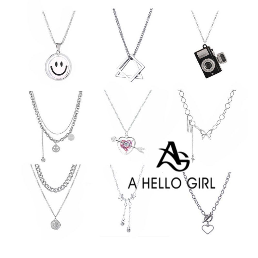 Dây Chuyền Choker Phong Cách Hip Hop Hàn Quốc Đơn Giản Thời Trang Cho Nữ