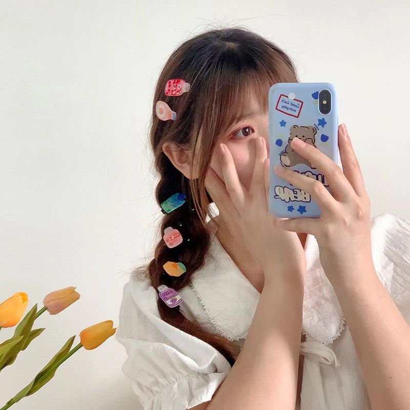 Kẹp Tóc Mỏ Vịt Kích Thước Nhỏ Dễ Thương Phong Cách Hàn Quốc Cho Nữ