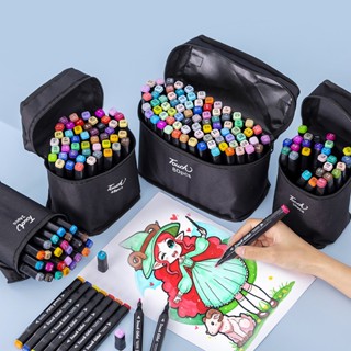 TOUCHSHI Touch Bút màu Marker  Cool họa cụ tô màu dạ vẽ tranh anime Bộ 24/48/60 PCS