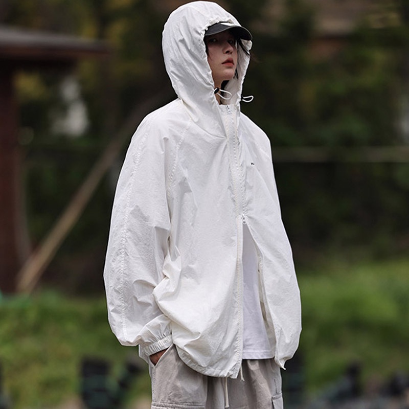 Aokang Áo Khoác Chống Nắng Chống Tia UV Có Mũ Trùm Tiện Lợi Theo Phong Cách Nhật Bản Dành Cho Nam