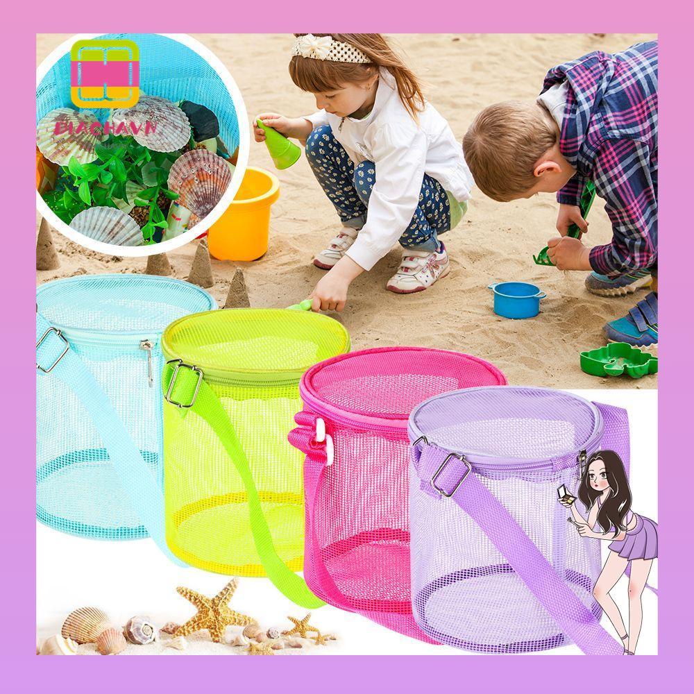 Giá Đỡ Dụng Cụ Đi Biển Hình Tròn 3D Màu Xanh Dương / Tím / Xanh Lá / Hồng Tiện Dụng Cho Bé