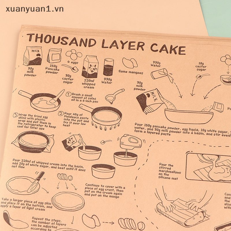 Set 50 Giấy Gói Thực Phẩm Đa Năng Tiện Dụng