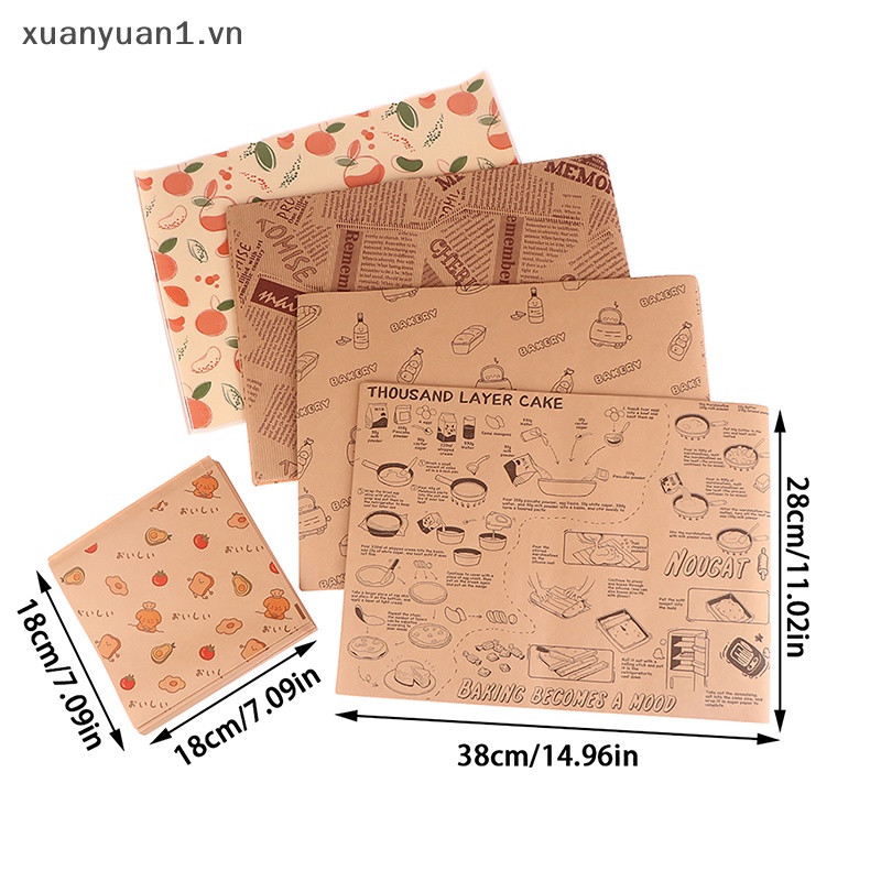 Set 50 Giấy Gói Thực Phẩm Đa Năng Tiện Dụng