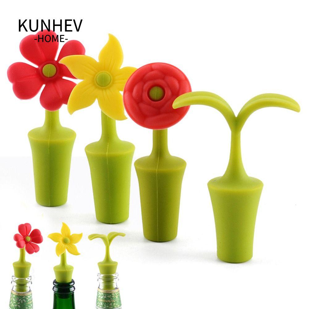 KUNHEV Nút Chặn Chai Rượu / Bia Bằng Silicone Tiện Lợi Dành Cho Quầy Bar / Nhà Bếp