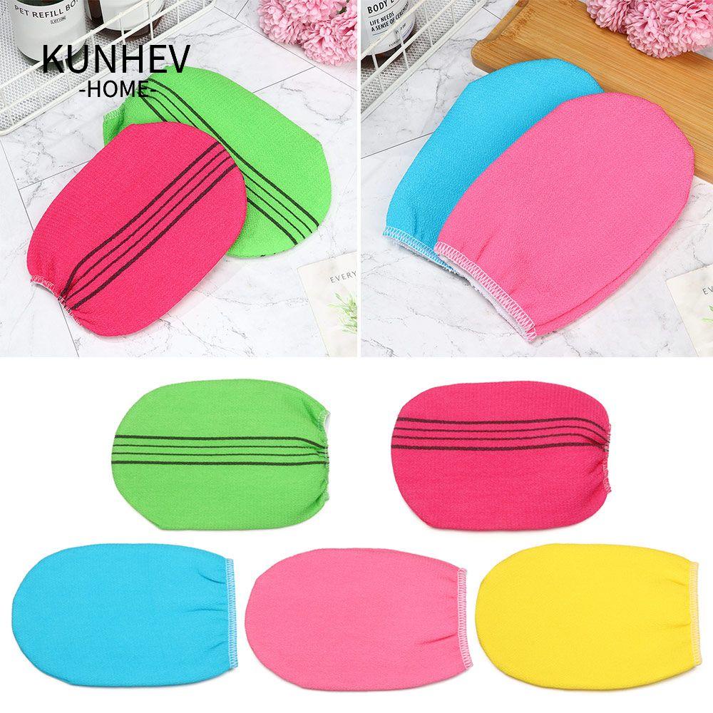 KUNHEV Găng Tay Tắm Bằng Sợi Viscose Làm Sạch Tẩy Tế Bào Chết