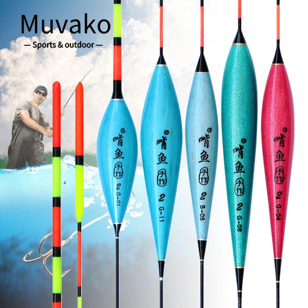 MUVAKO Set 6 Phao Câu Cá Dạng Ống Chống Trượt Mới