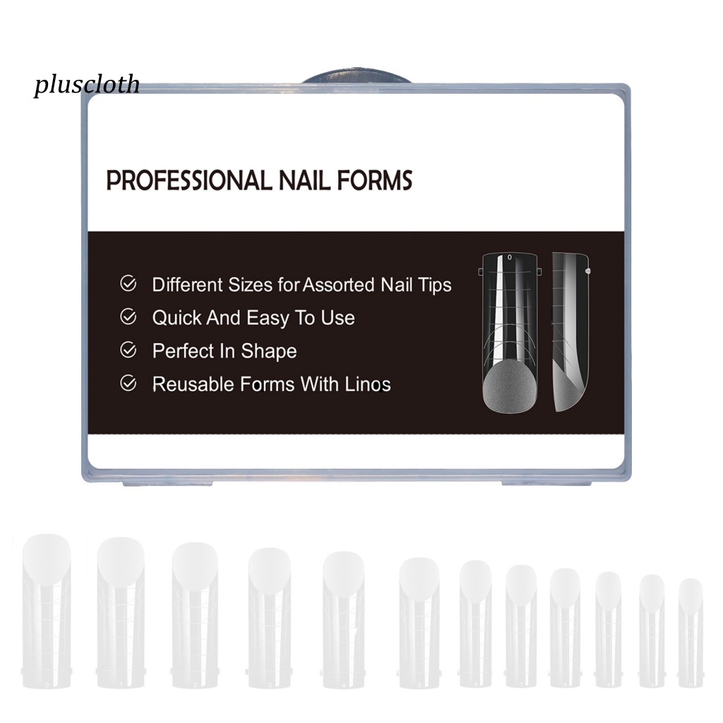 Hộp 120 Móng Tay Giả Trong Suốt Nhiều Kích Cỡ Dễ Tháo Rời