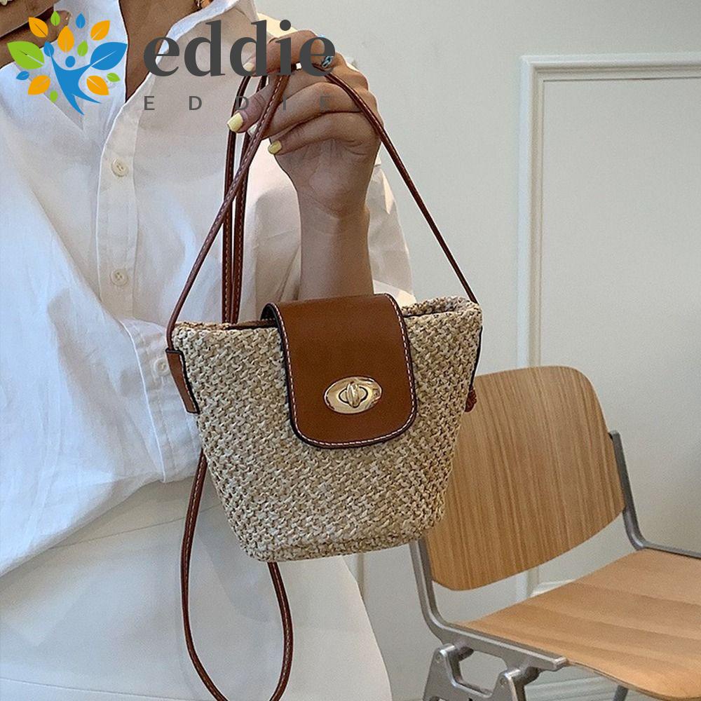 Túi Cói Đeo Chéo Phong Cách Bohemian Thời Trang Đi Biển 26EDIE Dành Cho Nữ
