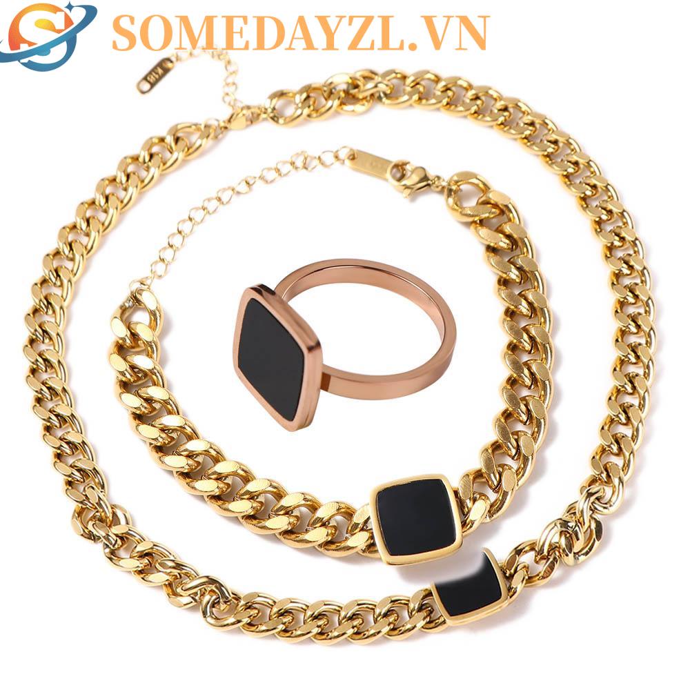 Vòng Đeo Tay Cho Nữ SOMEDAYZL|Dây Chuyền Dày Phong Cách Retro Thời Trang