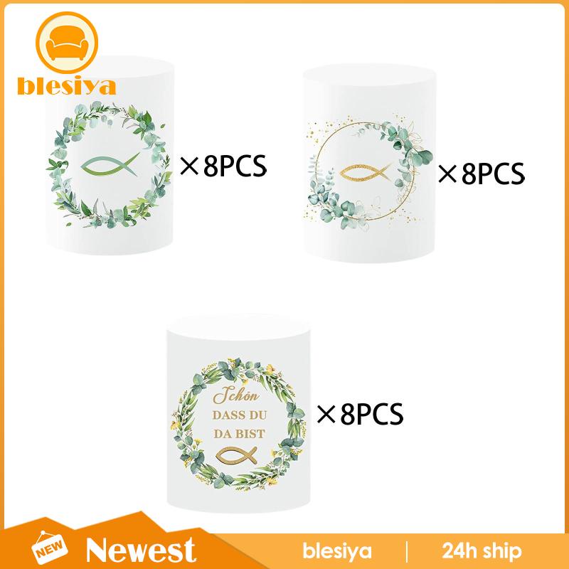 [Blesiya] Set 8 Vỏ Bọc Đèn Cầy Để Bàn Trang Trí Nội Thất