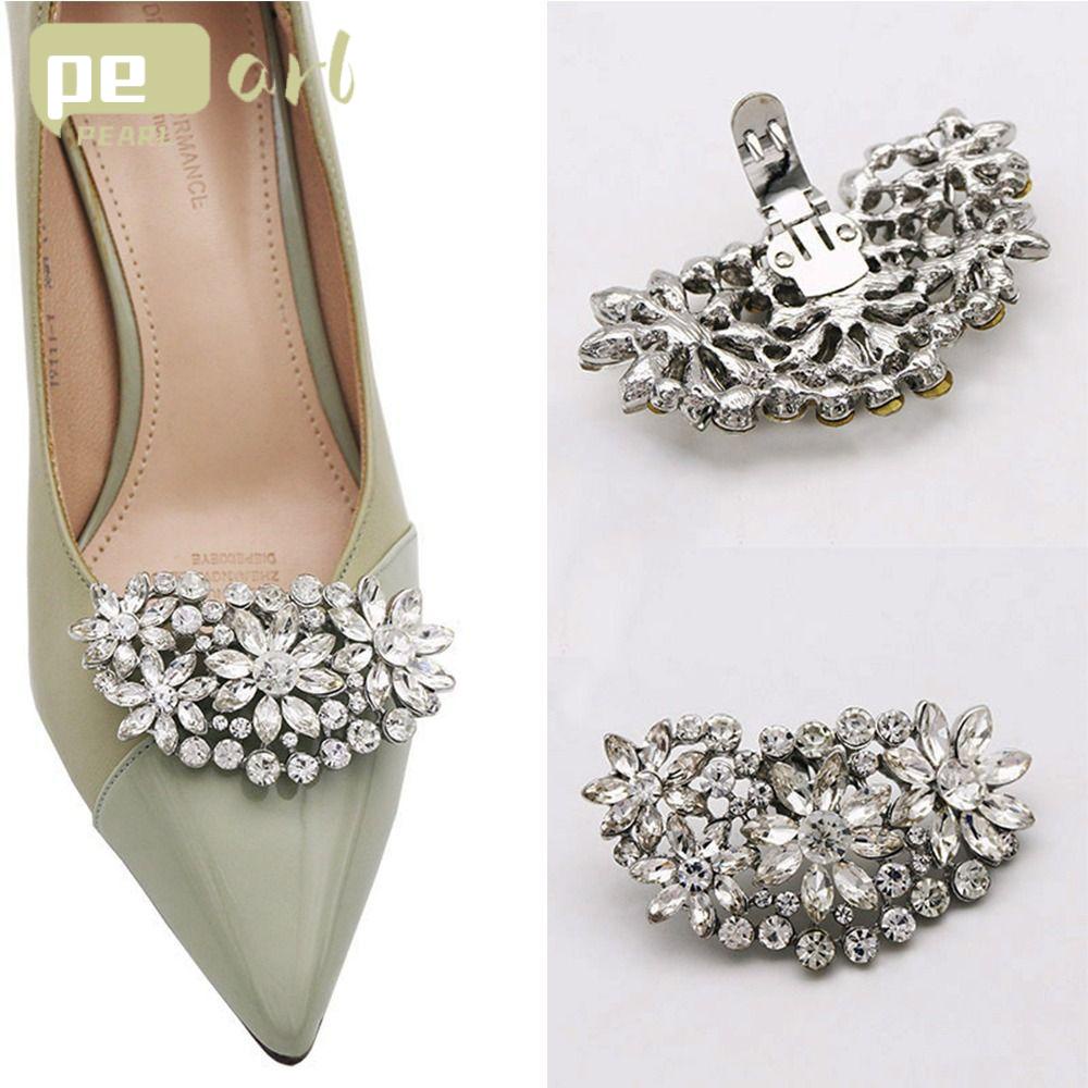 PEARLVN .Kẹp Khóa Giày Cao Gót Thời Trang Cho Cô Dâu