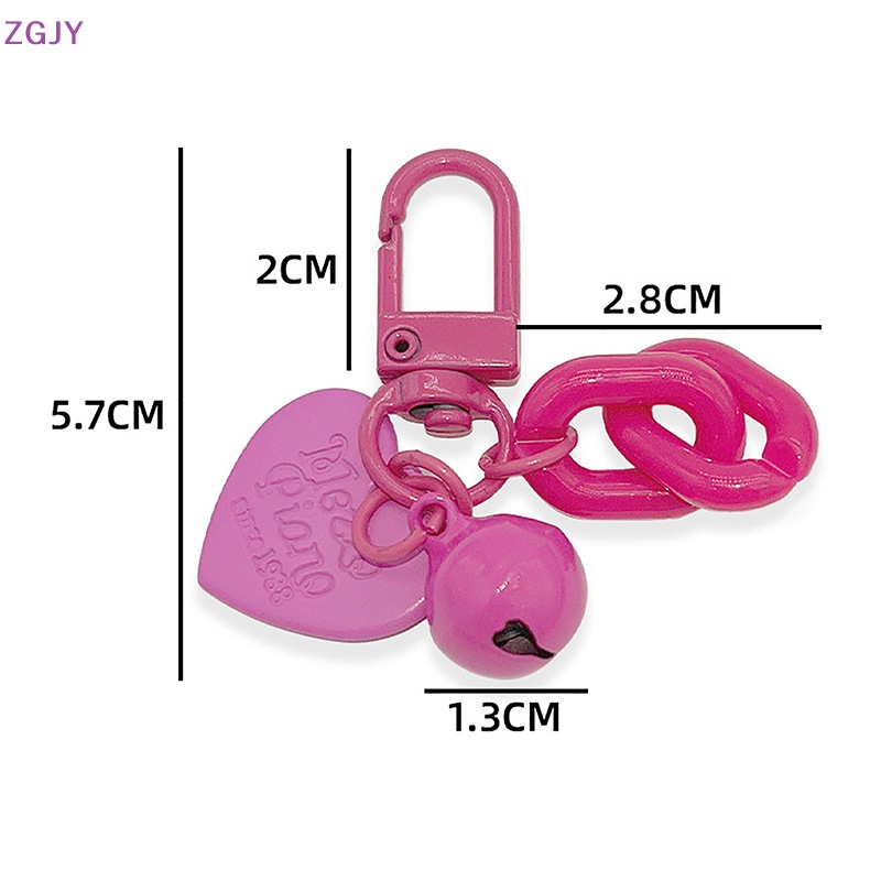 Móc Khóa Hình Trái Tim Phong Cách Hàn Quốc Xinh Xắn Mới