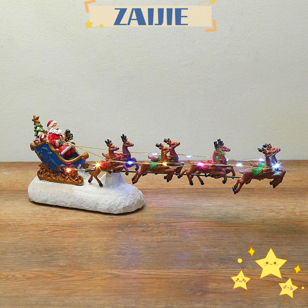 ZAIJIE24 Set 24 Tượng Nhựa Resin Hình Người Tuyết Trang Trí Cây Thông Giáng Sinh