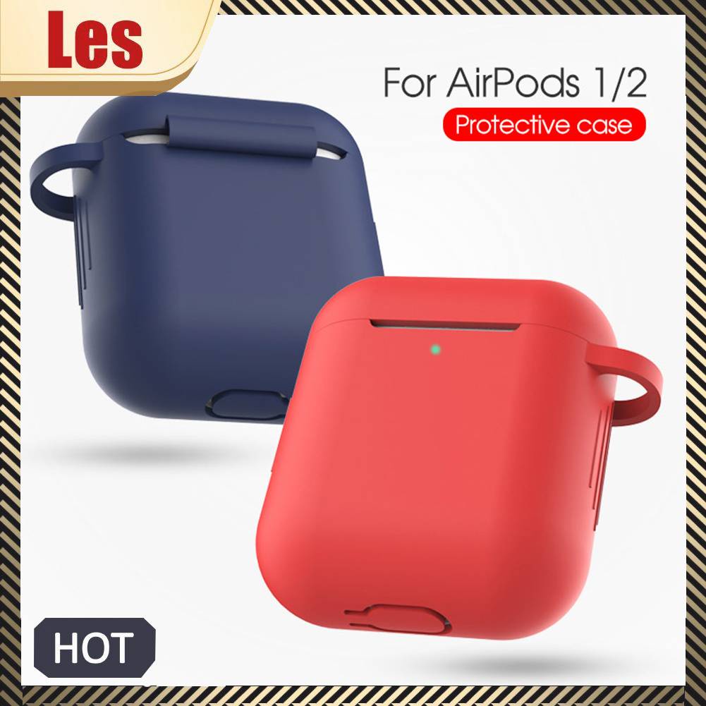 Vỏ Bảo Vệ Hộp Sạc Tai Nghe Airpods 1 2 Bằng Silicon Chống Thất Lạc Tiện Dụng