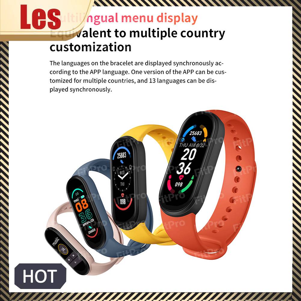 Đồng Hồ Thông Minh Đa Năng Theo Dõi Tình Trạng Sức Khỏe M6