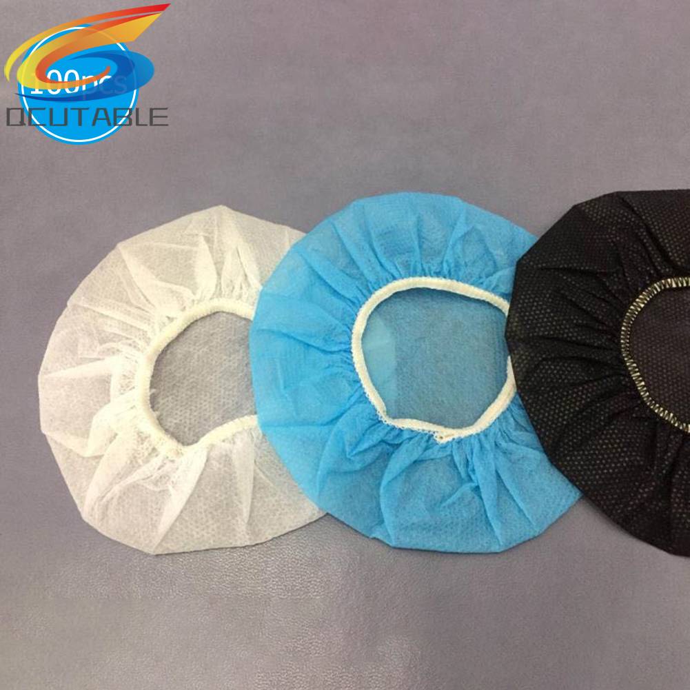 Set 100 Vỏ Bọc Tai Nghe Bằng Vải Không Dệt Co Giãn Dùng Một Lần Tiện Lợi