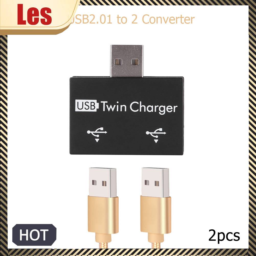 Bộ 2 Đầu Chia 2 Cổng USB 2.0 Tiện Dụng