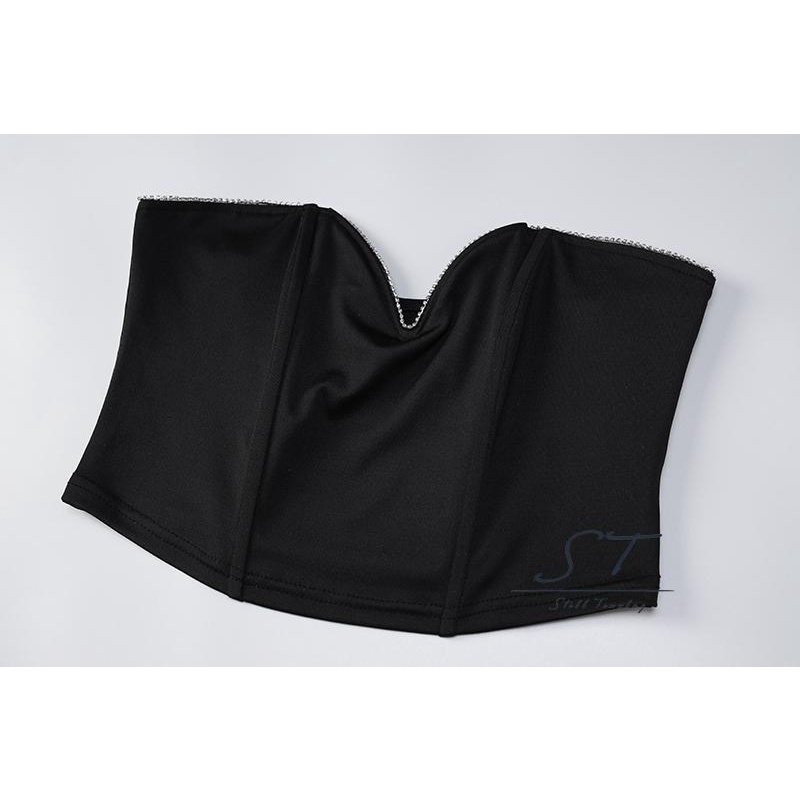 Áo Không Tay Cổ Chữ V Khoét Sâu Đính Đá Lấp Lánh CY03 Cho Nữ