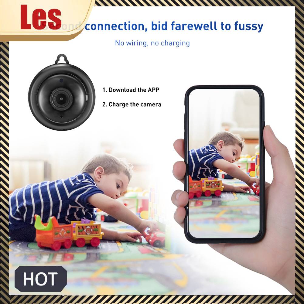 Camera An Ninh Mini V38 Kết Nối WiFi IP 1080P HD