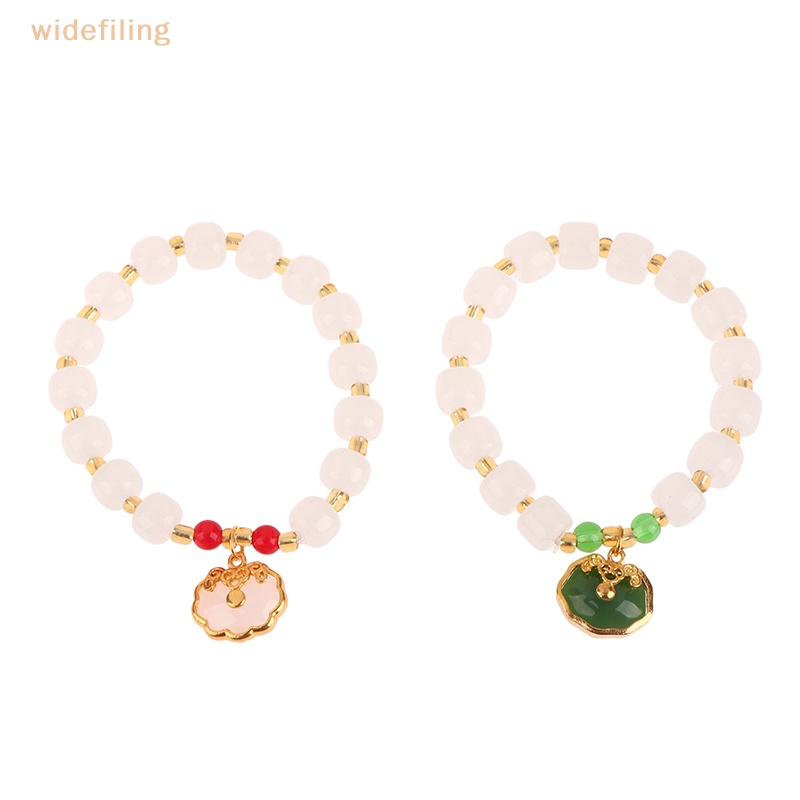 Vòng Tay Chuỗi Hạt Đá Ngọc Bích Nhân Tạo Bản Rộng Thời Trang 2023