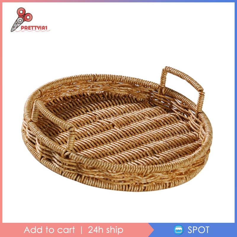 1 Khay Đựng Trái Cây / Bánh Mì / Rau Củ Handmade Bằng Mây Đan Handmade Độc Đáo Tiện