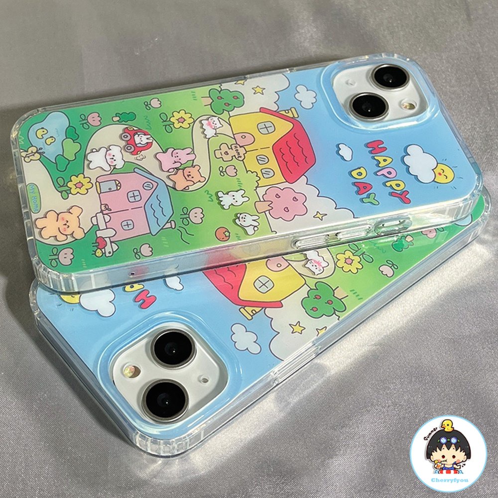 Ốp Điện Thoại TPU Mềm Chống Dấu Vân Tay Chống Rơi Họa Tiết Động Vật Dễ Thương Dành Cho IPhone 11 12 13 14 Pro Max