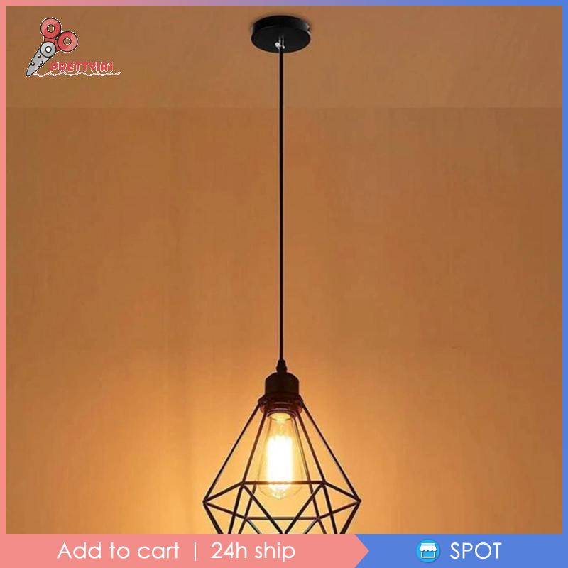 [Prettyia1] Lưới Rỗng Bọc Đèn Treo Trần Nhà Bảo Vệ Phong Cách Cổ Điển