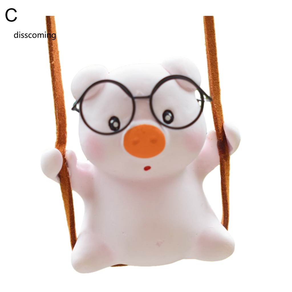 Băng Đô SL SL SL SL| Dây Treo Trang Trí Gương Chiếu Hậu Xe Hơi Hình Chú Heo Dễ Thương