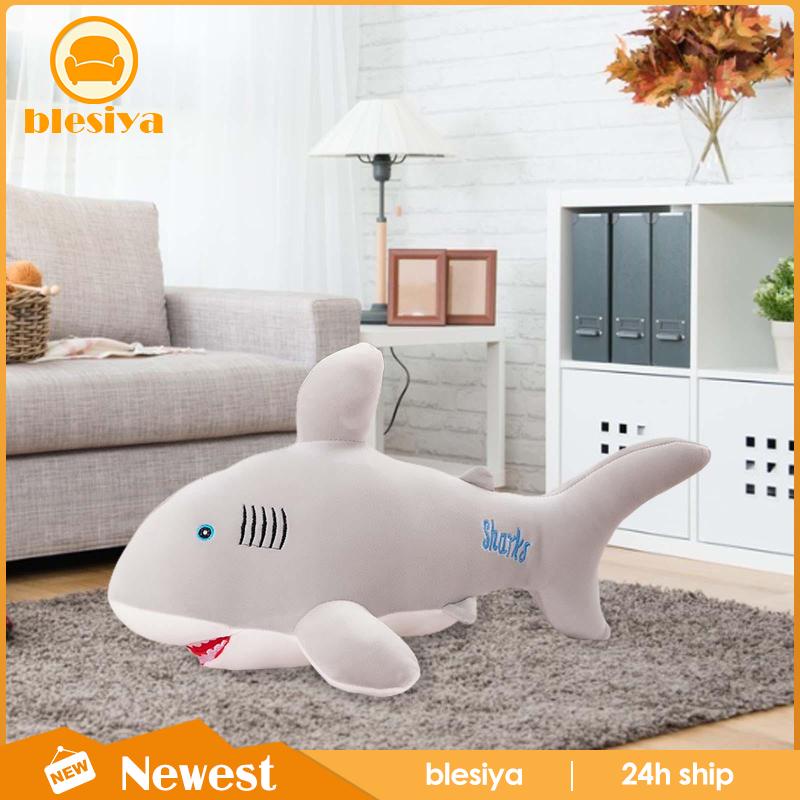 Cá Mập Nhồi Bông Dễ Thương Dùng Làm Gối Ôm