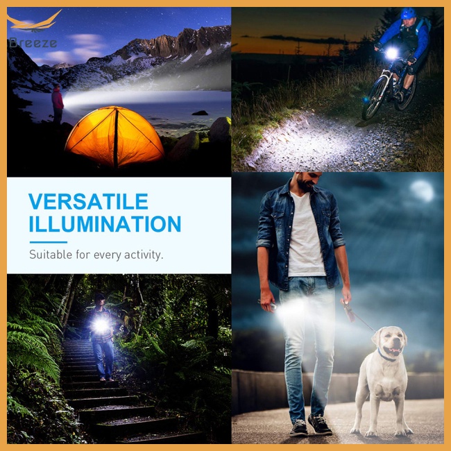 Đèn Pin Led Mini Chống Thấm Nước Sạc Usb Tiện Lợi Dành Cho Cắm Trại Leo Núi