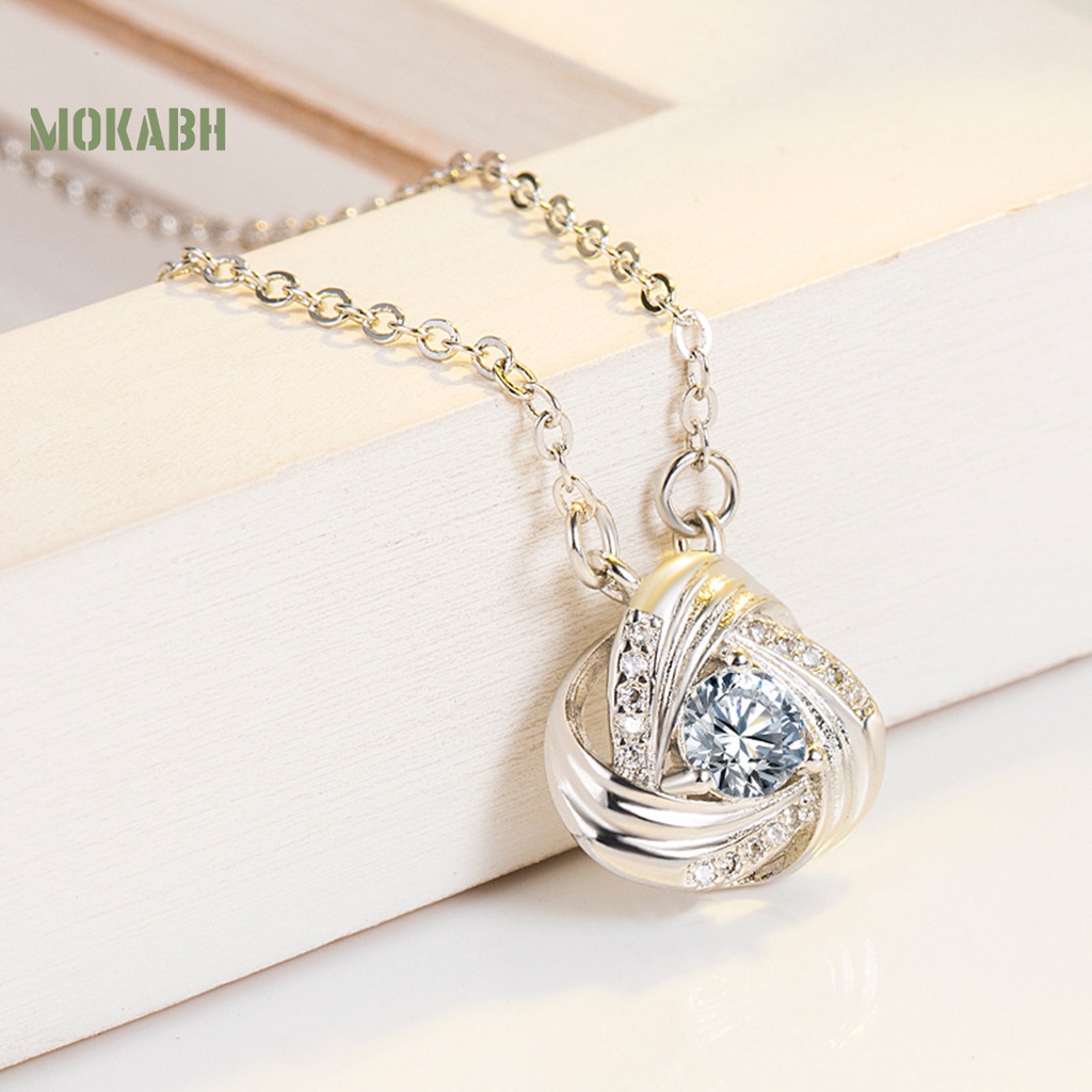 Bộ 2 Vòng cổ + Bông Tai + Nhẫn Hình Cánh Hoa Lấp Lánh Thời Trang