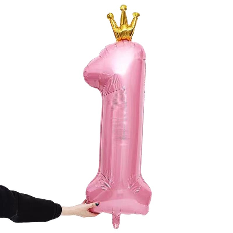 Bong Bóng Hình Số 1 32 inch Trang Trí Sinh Nhật