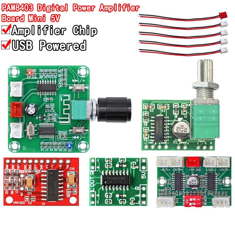 Bảng Mạch Khuếch Đại Âm Thanh Bluetooth 5.0 PAM8403 MINI 2 * 3W Class D DC 2.5V Sang 5V