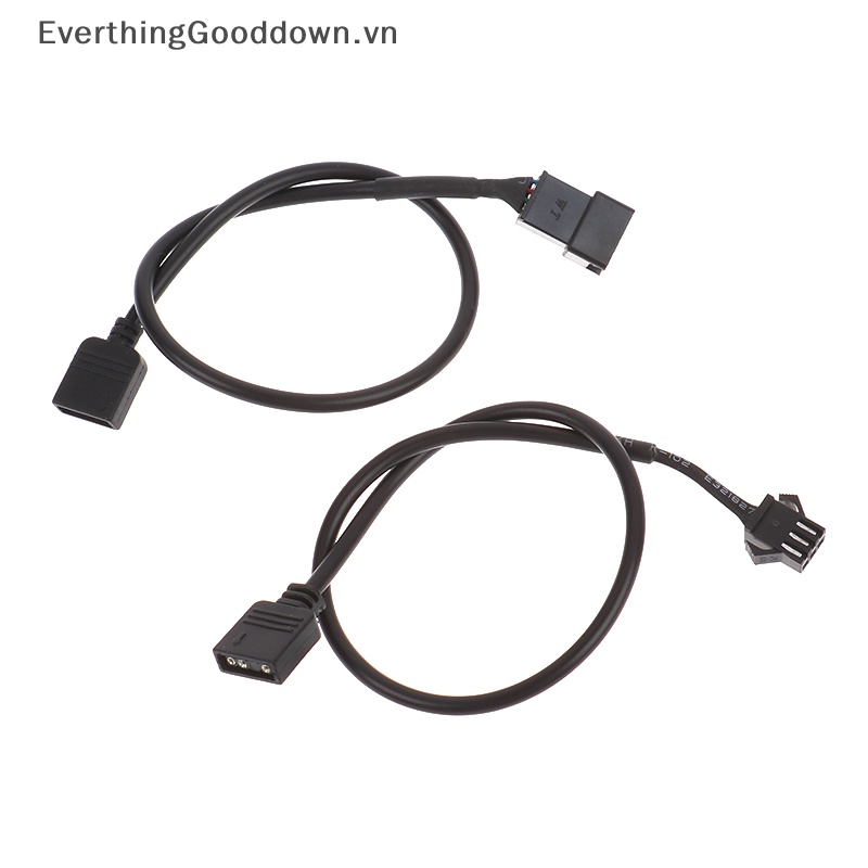 Everthinggood Cáp Chuyển Đổi RGB 5V 3Pin / 12V 4Pin RGB LED Strip Light Dài 30cm vn