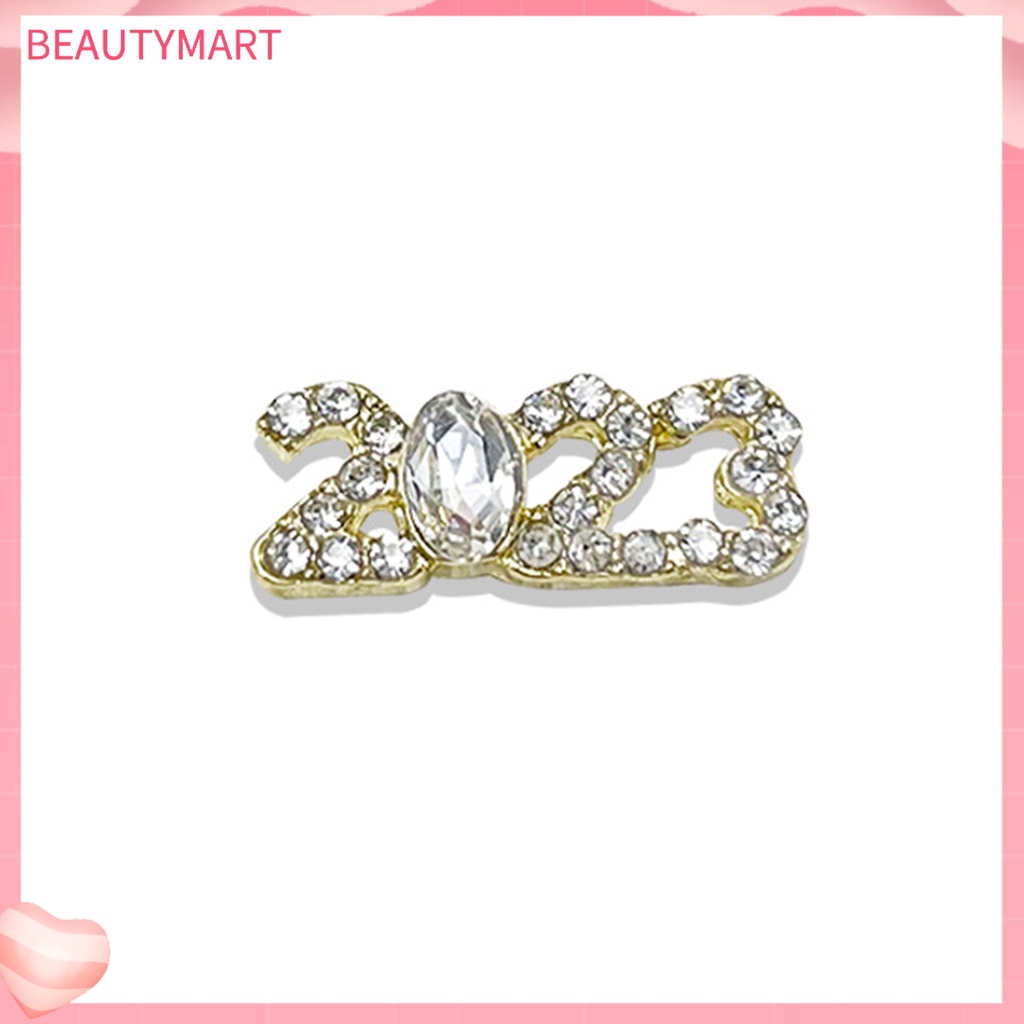 Hộp Hạt Kim Cương Giả Lấp Lánh Tự Trang Trí Móng Tay 2023