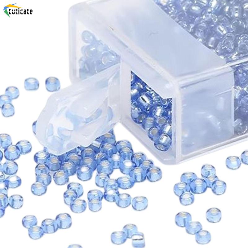 1000 Hạt Thủy Tinh Xâu Chuỗi 2mm Làm Trang Sức Thủ Công DIY