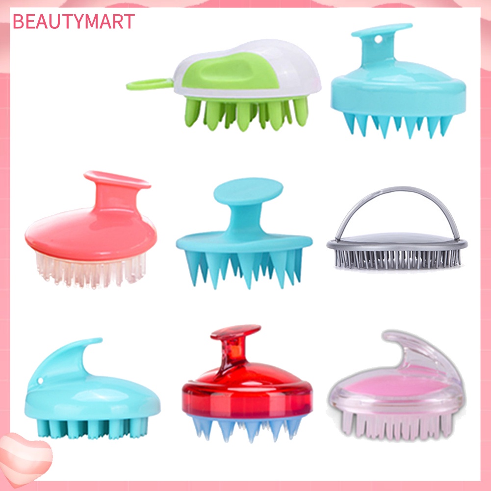 Lược Silicon Mềm Có Túi Khí Mát Xa Da Đầu Và Cơ Thể Tháo Rời Được