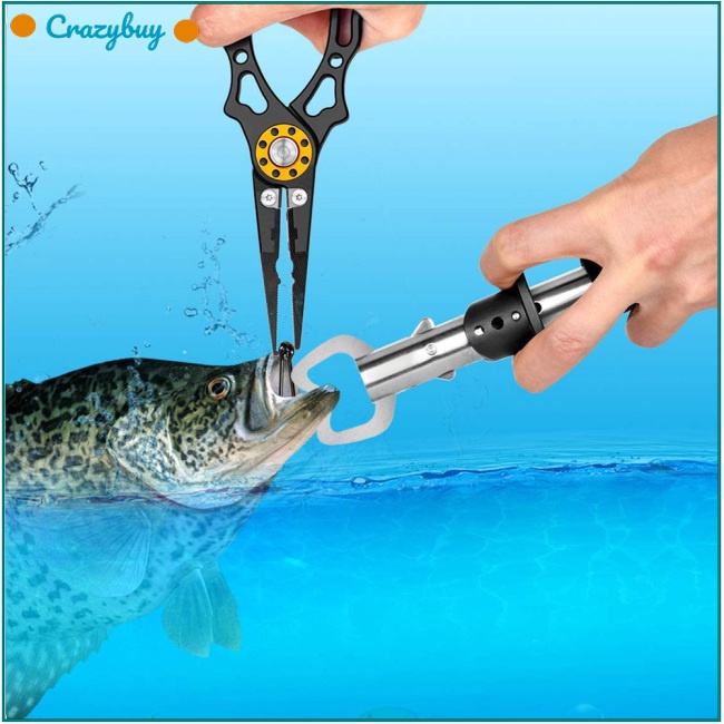Cr Bộ Kìm Kẹp Gỡ Lưỡi Câu Cá Đa Năng Kèm Dây Chuyên Dụng