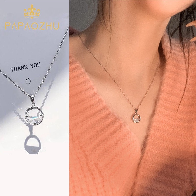 Vòng cổ Mặt Hình Giọt Nước Đính Đá Lấp Lánh Thời Trang Cho Nữ