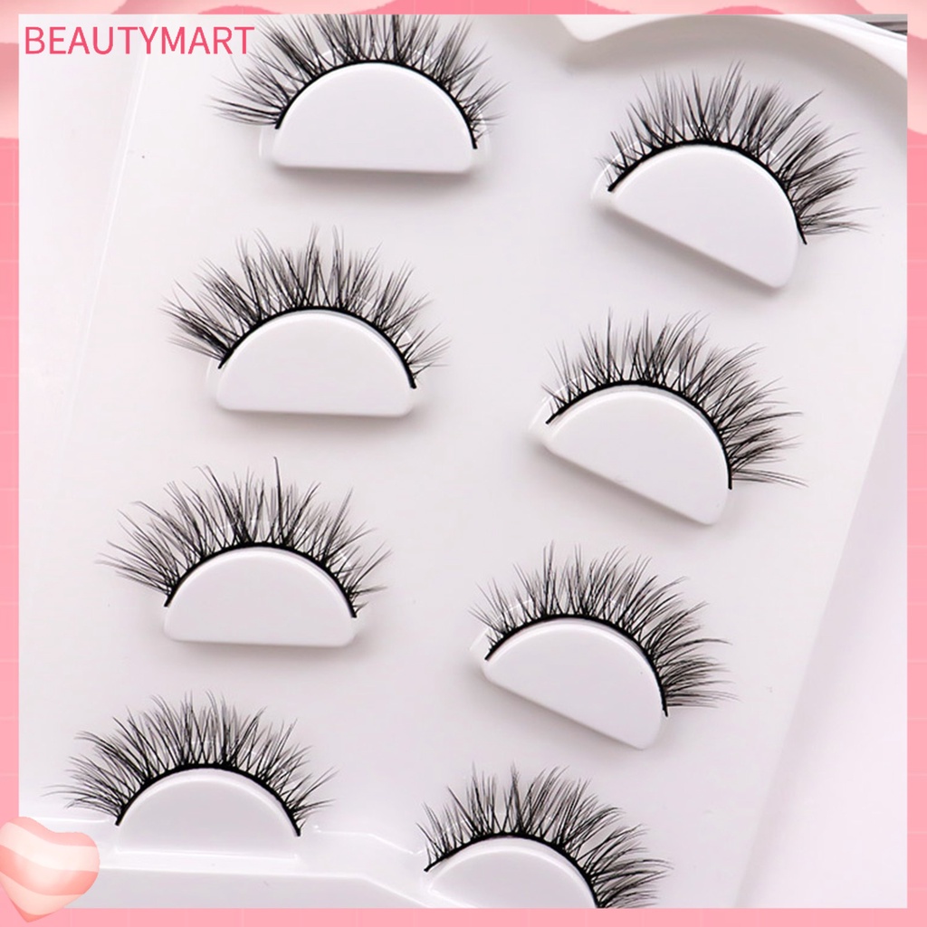 Set 4 Cặp Lông Mi Giả Cong Dày Tự Nhiên Trang Điểm Cho Nữ