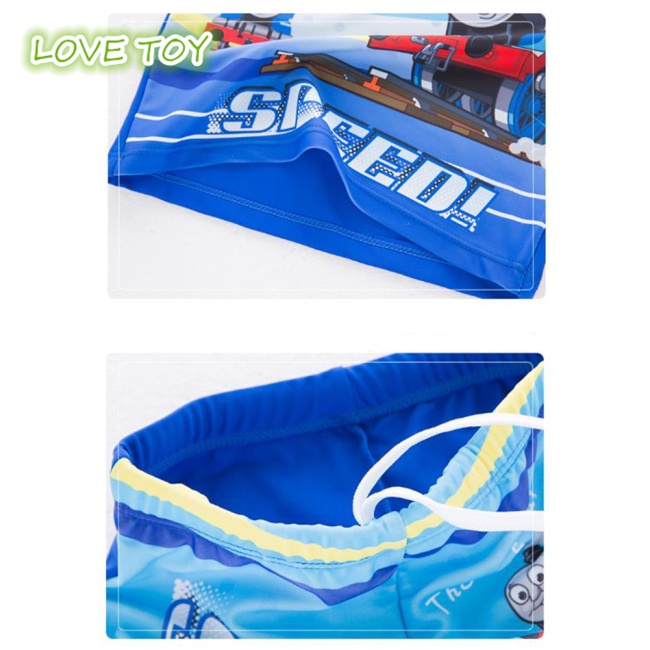 Bộ Đồ Bơi 3 Mảnh Chống Nắng In Họa Tiết Hoạt Hình Cho Bé Trai